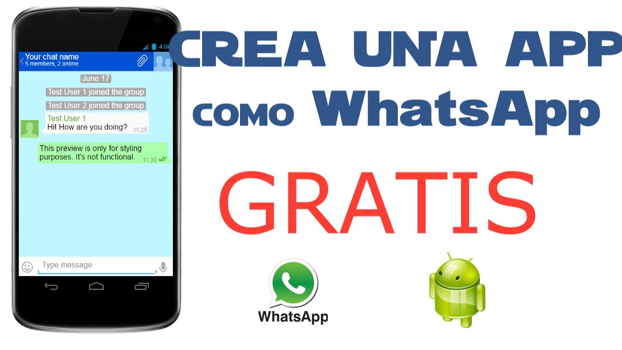 Como crear una app Android similar a WhatsApp , juegos y ...