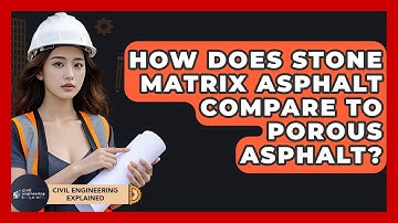 How Does Stone Matrix Asphalt Compare To Porous Asphalt? - Civil Engineering Explained