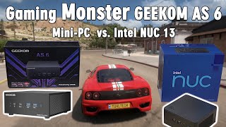 Gaming Monster GEEKOM AS 6 Mini PC mit Windows 11 vs. Intel NUC 13 Pro - AMD Ryzen 9 6900HX