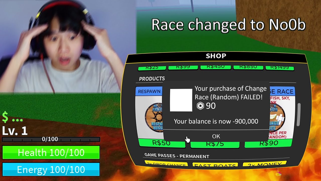 What per should I get with 2100 robux cause I was also gonna reroll my race  : r/bloxfruits