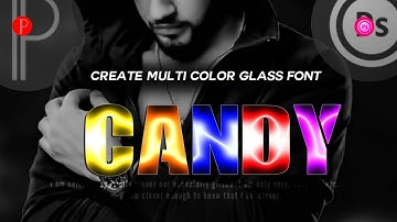 Create Multi Color Stylish Glass Font On Android Using Ps Cc PixelLab | Zarraq Creation
