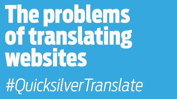 The problems of translating websites