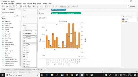 Tableau Dual Axis Chart & Map