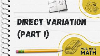 Direct Variation (part 1) | Graphs & Ratios