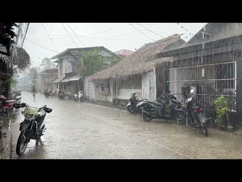 LAKAS NG ULAN MAY BAGYO #youtube #travel #shortvideos #trend #beach #nature #love #rain