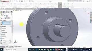 Flange Coupling using Solidworks | Parts and Assembly | Solidworks tutorial for beginners