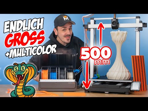 Anycubic Kobra 3 Max | RIESIGER 3D Drucker mit Multicolor! (Test 2025)