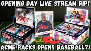 AP OPENS BASEBALL?!? Live Opening Day Rip! 2024 Topps Series 1 & Big League Baseball!