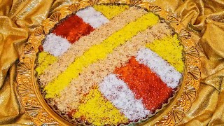 بسبوسة لفطور العيد السريعة والاقتصادية كتعطيك 2 طاوات بطعم وشكل مختلف عمرها تحشم?