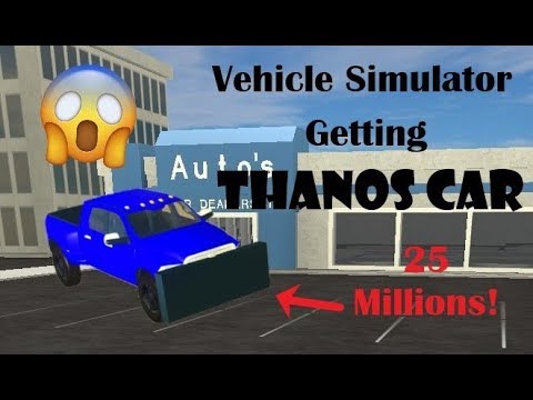 Vehicle Simulator Getting Thanos Car How To Get Thanos Car Youtube - brought a new car in vehicle simulator roblox gaiia
