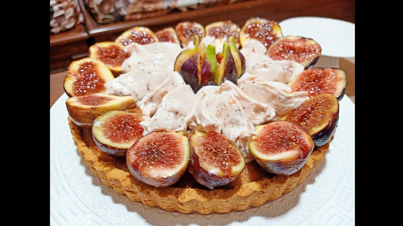 tartes aux figues/fig pie تورتة التين بأروع موس هبلو عليها ضيافي وطلبو الوصفة