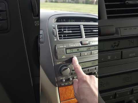 Lexus LS430 Reset Replace Cabin A/C Filter Message, Only Take 4 Seconds