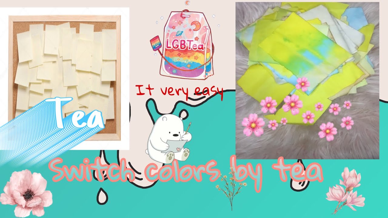 [DIY]How to make paper. [ change colors by tea] Found at home YouTube