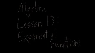 Algebra Distance Learning Lesson 13