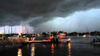 Lightning Strikes Christmas Boat Parade
