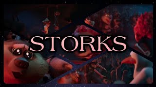Storks(2016)-Wolves love babies!scene reversed #Movie clips #storks