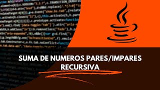 Suma de números pares/impares de manera recursiva