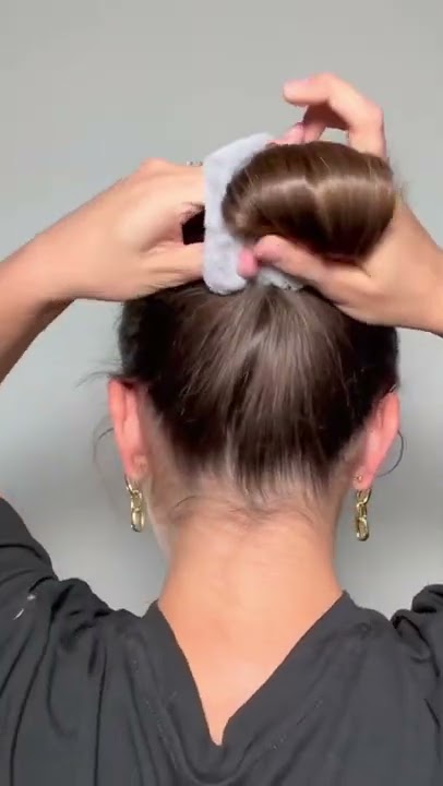 Scrunchy bun hairstyle you probably haven’t tried