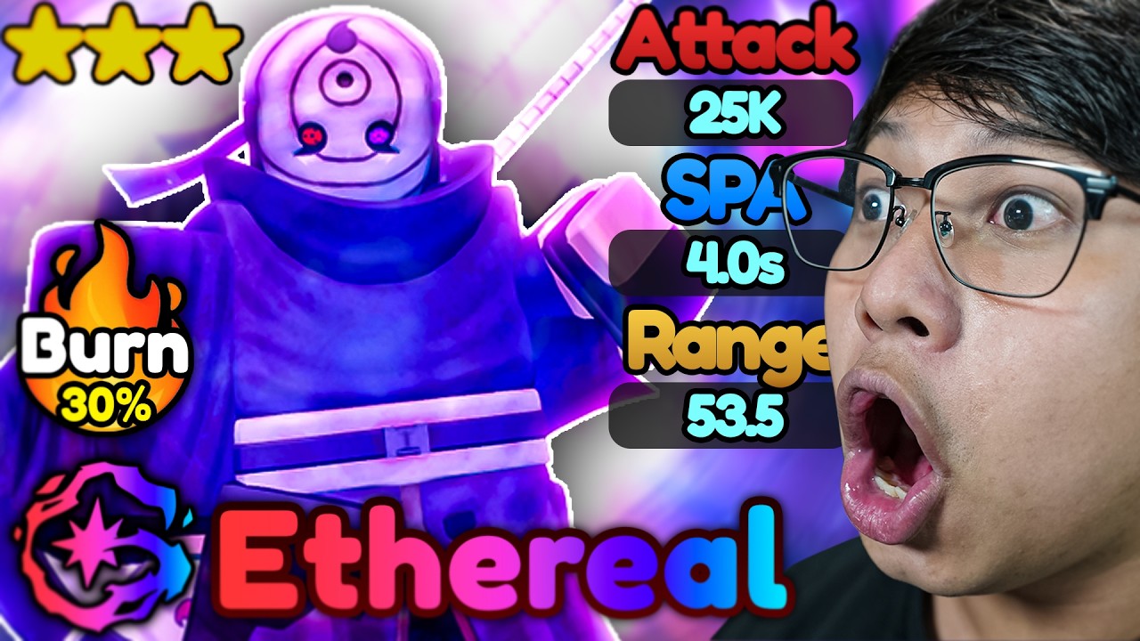 ETHEREAL OBITO (AWAKENED) BEST BURN UNIT SHOWCASE - Anime Vanguards