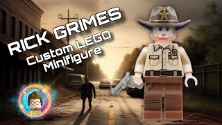 How to Make a LEGO RICK GRIMES Minifigure from The Walking Dead - Extended