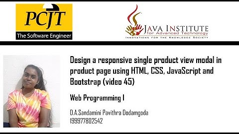Design a responsive single product view modal in product page using HTML, CSS, JS and Bootstrap