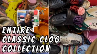 Nearly 100 Crocs in Classic clog Collection #crochaul #croccollectionhaul #massivehaul #crocsclogs