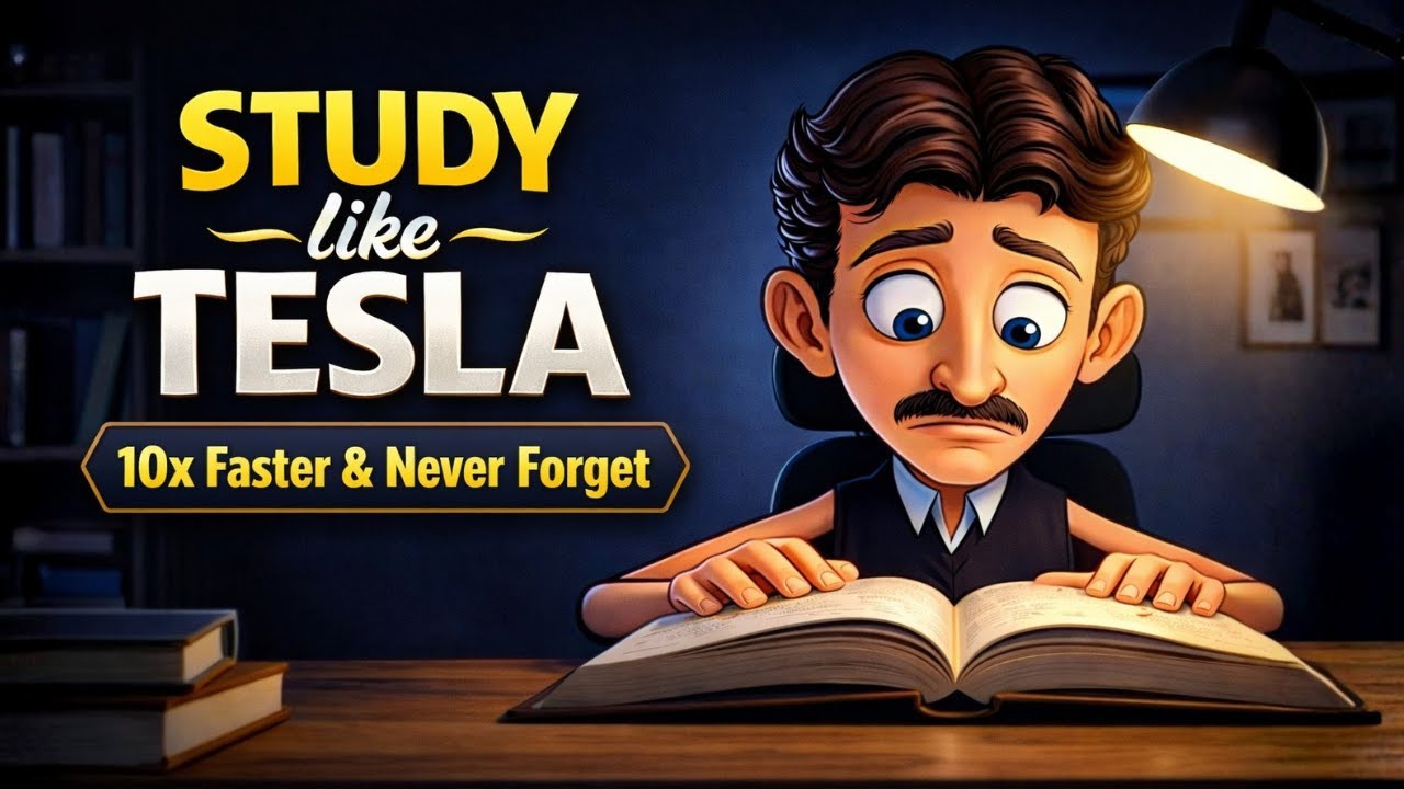 How to Study like Nikola Tesla (Learn 10x Faster & Never Forget)
