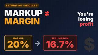Markup vs. Margin: The Mistake That Costs Contractors Profit | Construction Estimating Module 5