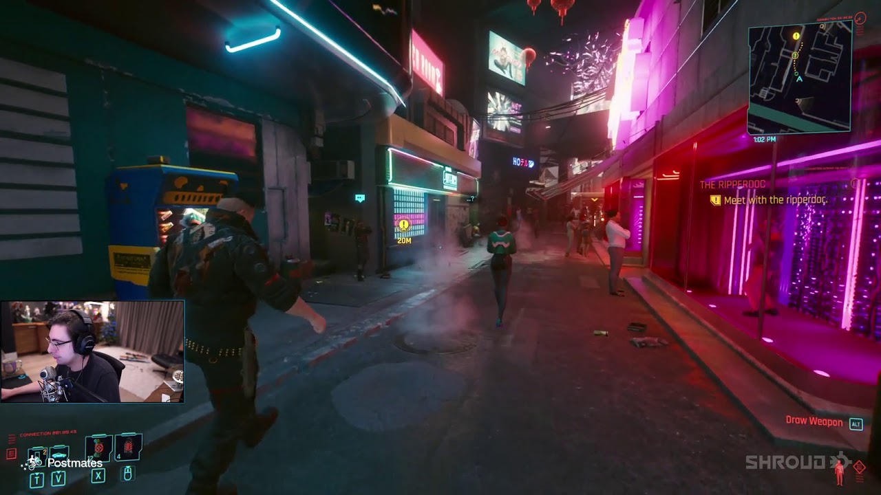 Shroud meets Cohh in Cyberpunk