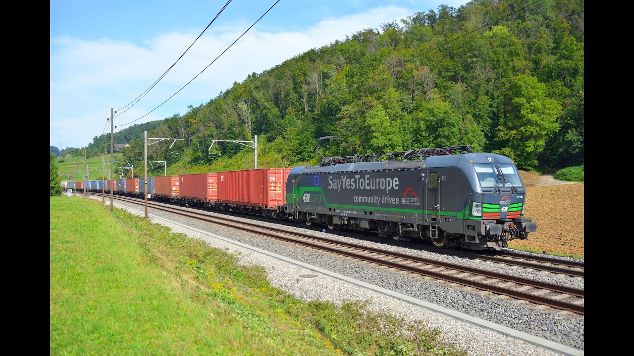 Bahnverkehr Tecknau 14.9.21, EDG Holzroller, Say yes to Europe TX Logistik, WRS Re430, Tee Re421