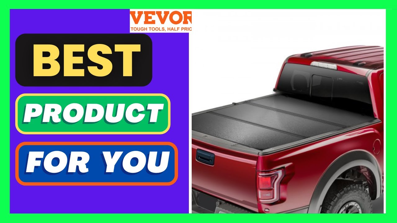 VEVOR Tri-Fold Truck Bed Tonneau Cover, Compatible with 2019-2024 Chevy Silverado GMC Sierra