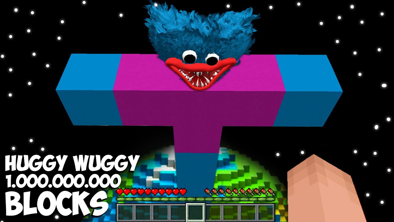 I SPAWNED LONGEST HUGGY WUGGY GOLEM Poppy Playtime of 1,000,000 BLOCKS in MINECRAFT ?!