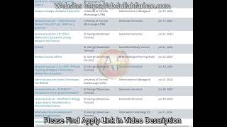 280 Postdocs, several faculty, research jobs at University of Toronto, Ontario, Canada-High Salary