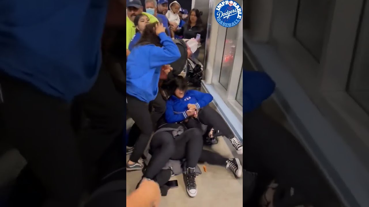 Dodgers Fan Grabs Woman Between Legs During Stadium Brawl