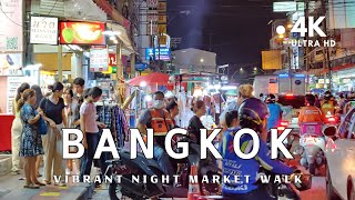 (4K UHD) Walking around Bangkok Huai Khwang Night Market, a Paradise For Night Owls by JWINTHAI 4,396 views 2 weeks ago 24 minutes
