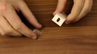 P1615 Pleated Blind – Installation with "Falzfix" Clamp Brackets (No Drilling Required)