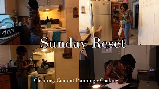 Sunday Reset | Clean With Me Vlog | Content Planning | Cooking