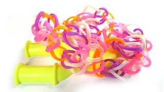 Как сделать браслет из резинок на рогатке | How to make Rainbow Loom bracelet on slingshot Как сделать браслет из резинок на рогатке | How to make Rainbow Loom bracelet on slingshot