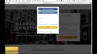 ShopandBox Login/Signup with Instagram screenshot 1