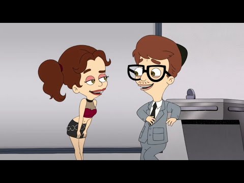 Big Mouth Season 4 Andrew and Cherry at the funeral