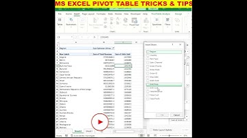 #EXCEL 30 SECOND MAGIC👍GREAT EXCEL PIVOT TABLE TRICKS | USING SLICER IN PIVOT TABLE #shorts