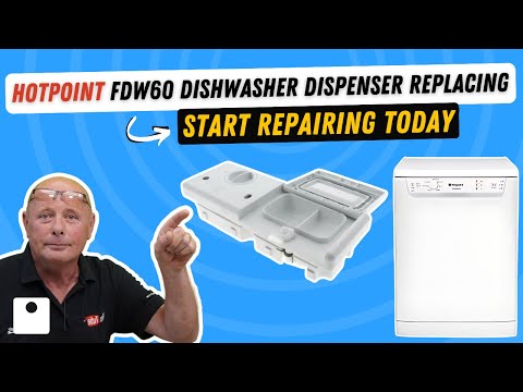 Hotpoint FDW60 Dishwasher Soap Dispenser Replacement