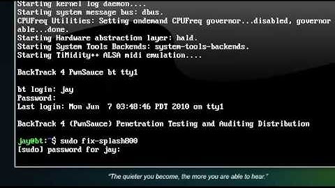 backtrack 4 boot splash fix for dummies