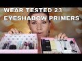Best & Worst eyeshadow primer for oily lids Drugstore & High end - Review of 23 different primers