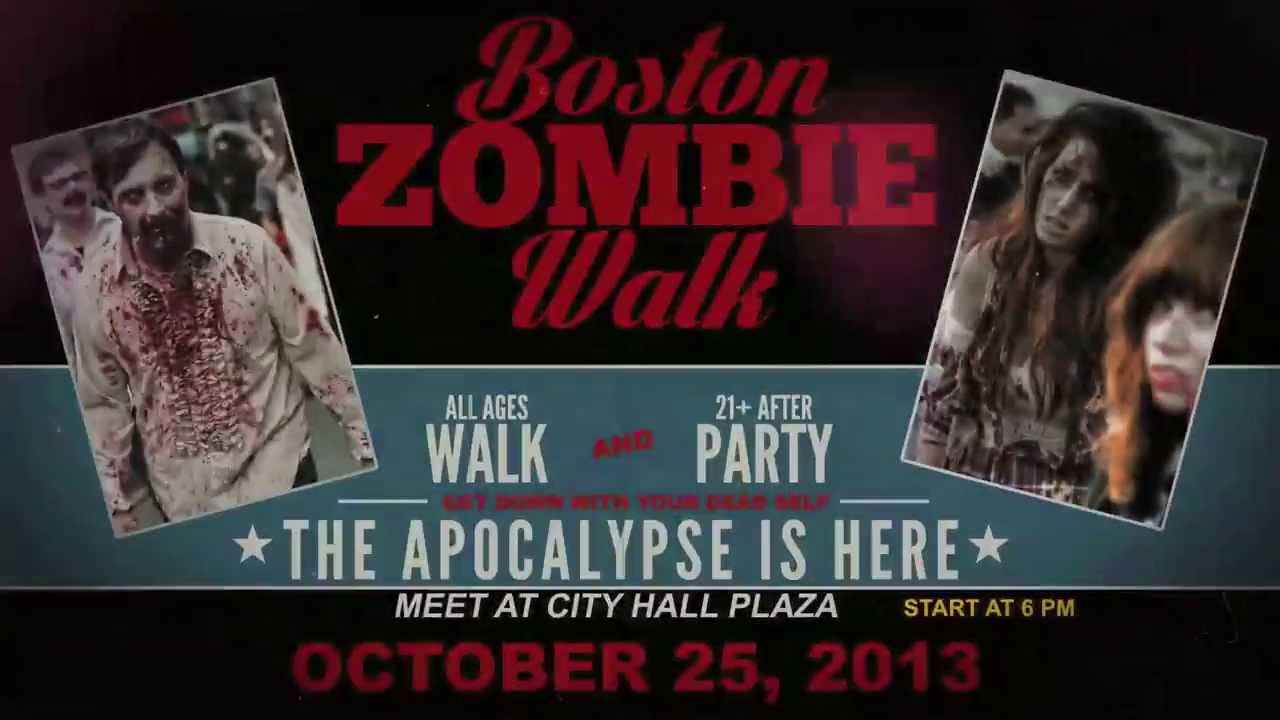 boston zombie walk 2013 promo youtube