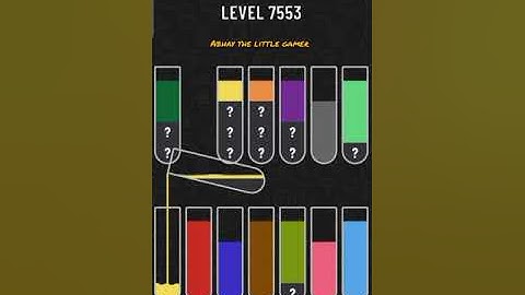 Water sort puzzle level 7553