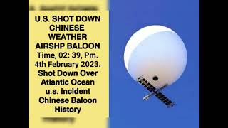 u.s. shot down chinese spy baloon over at atlantic ocean history of 2023, China and the u.s.