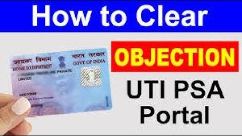 UTI PAN Card Objection Document Upload 2023-24 | Scanned Pan Application recent photograph signature
