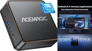 ACEMagic AI Mini PC Ultra 5 125H, 32GB DDR5 RAM 1TB SSD