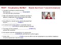 MATURA Exam survivor 7 - Test B2/B2+ (vocabulary) word formation - słowotwórstwo
